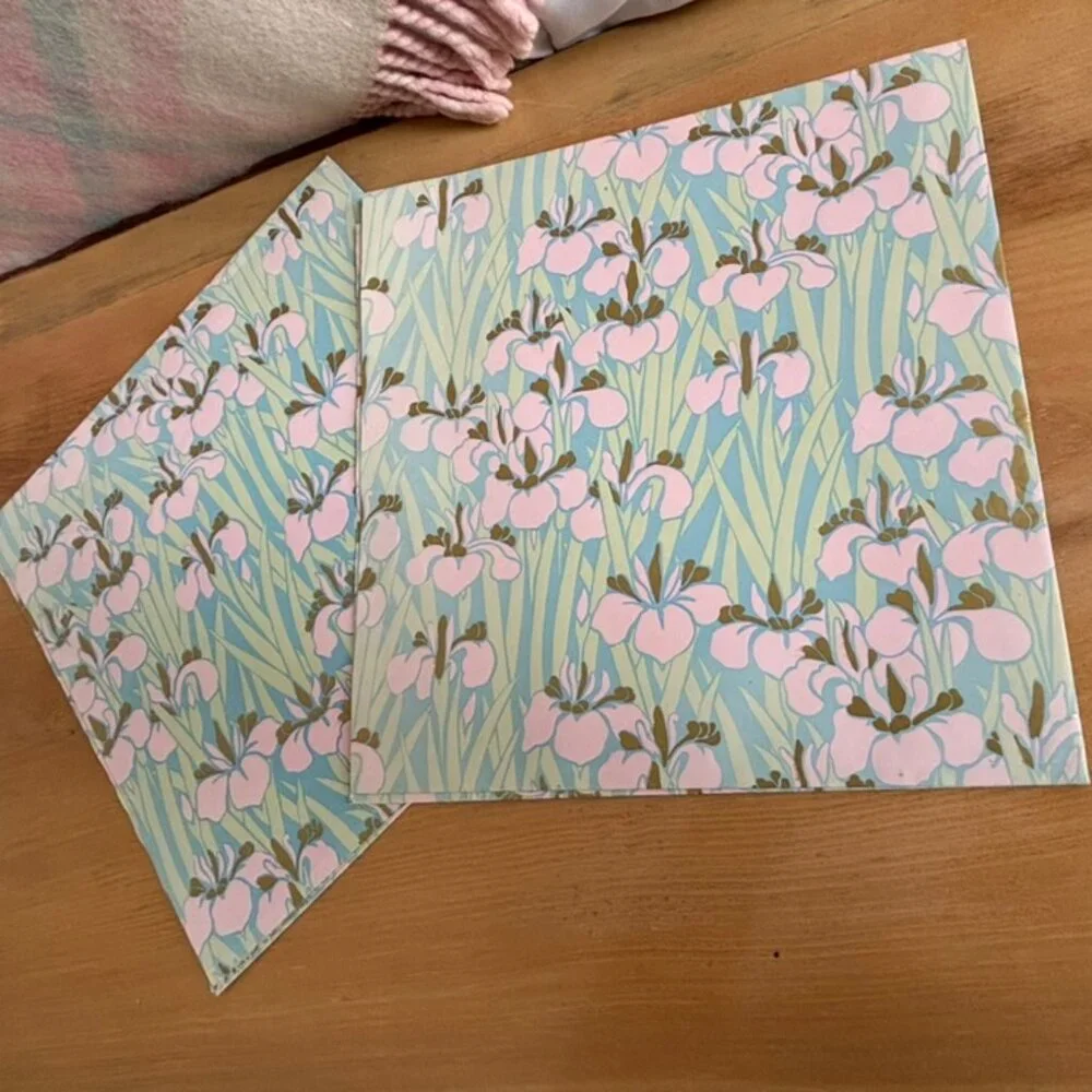 VTG Wrapping Paper Sheets All Occasion Gift Flat Wrap Pink 30”x20”